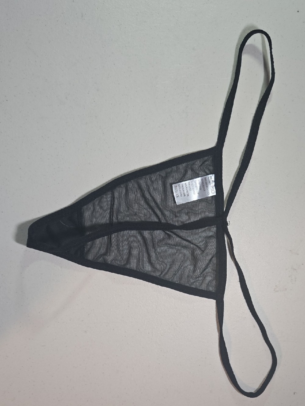 Black Sheer Thong - Picture 3 of 3